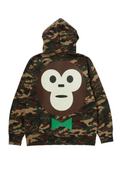 APE SHALL NEVER KILL APE GLITCH WOODLAND CAMO FULL ZIP HOODIE