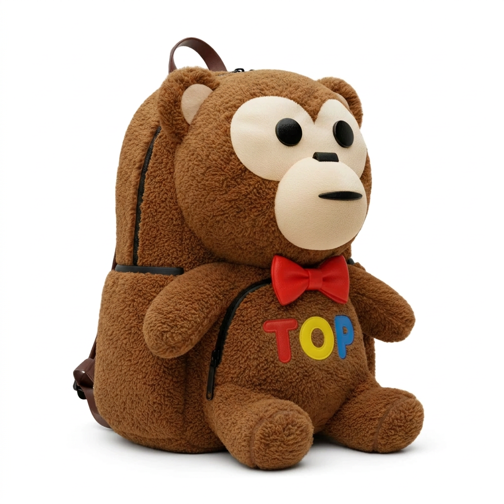 ANGLED BACKPACK WITH CLEAN TOP LOGO