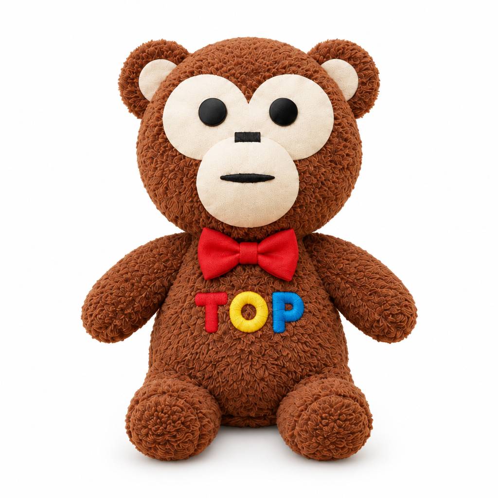 Approved teddy on clean white for website