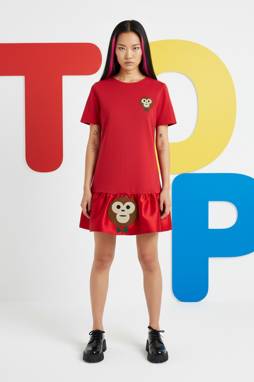 Asian TOP Wall White BG Full Body