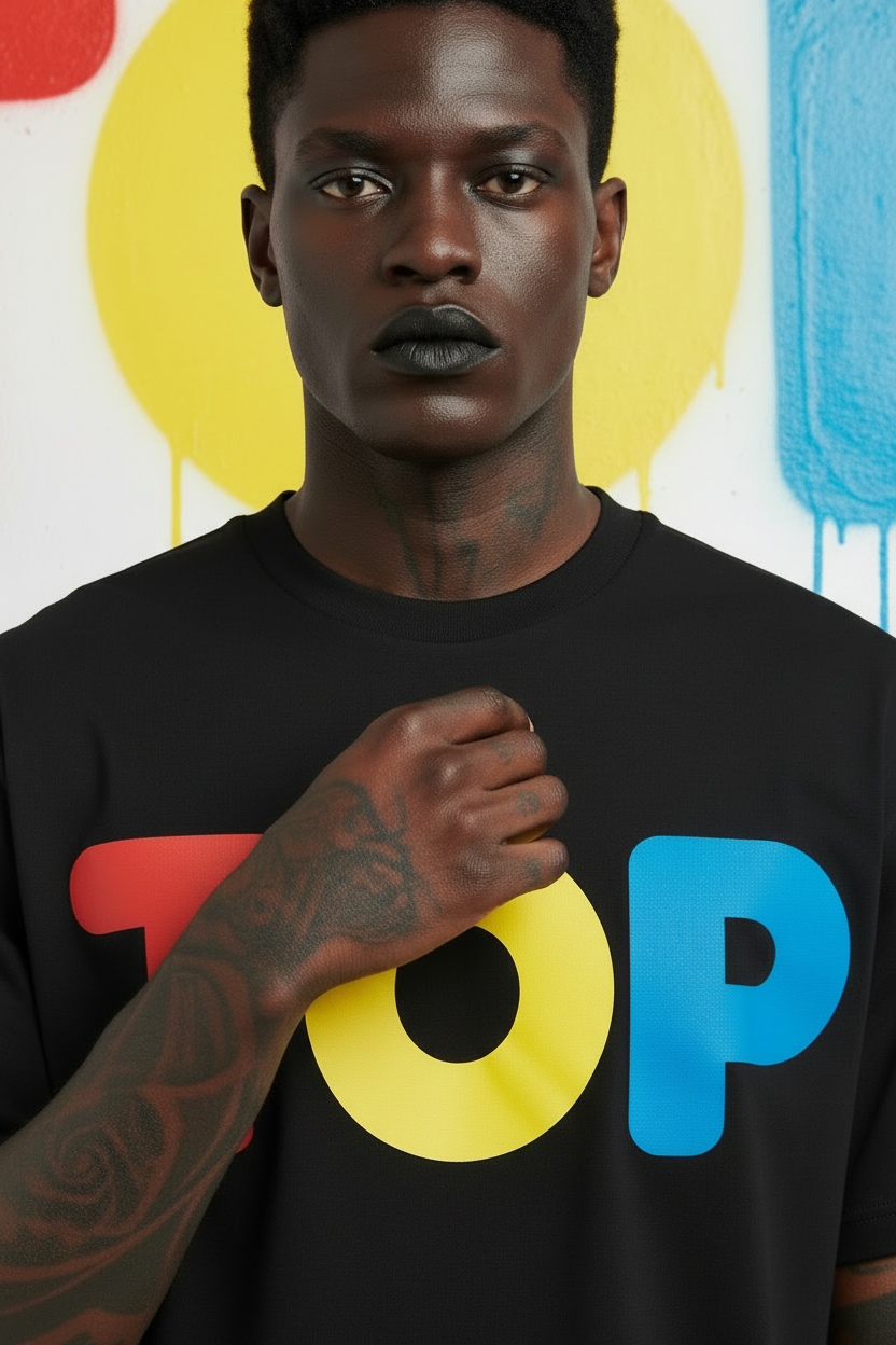 Black Tee Macro Premium Spray Wall