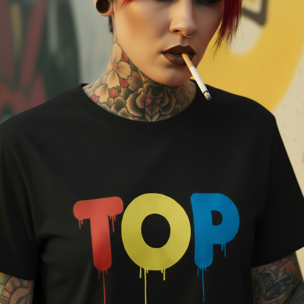 Black Tee Macro Yellow BG