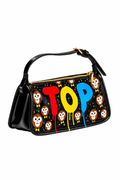 Black TOP Handbag Polished
