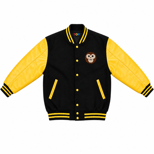 Black Yellow Varsity Front