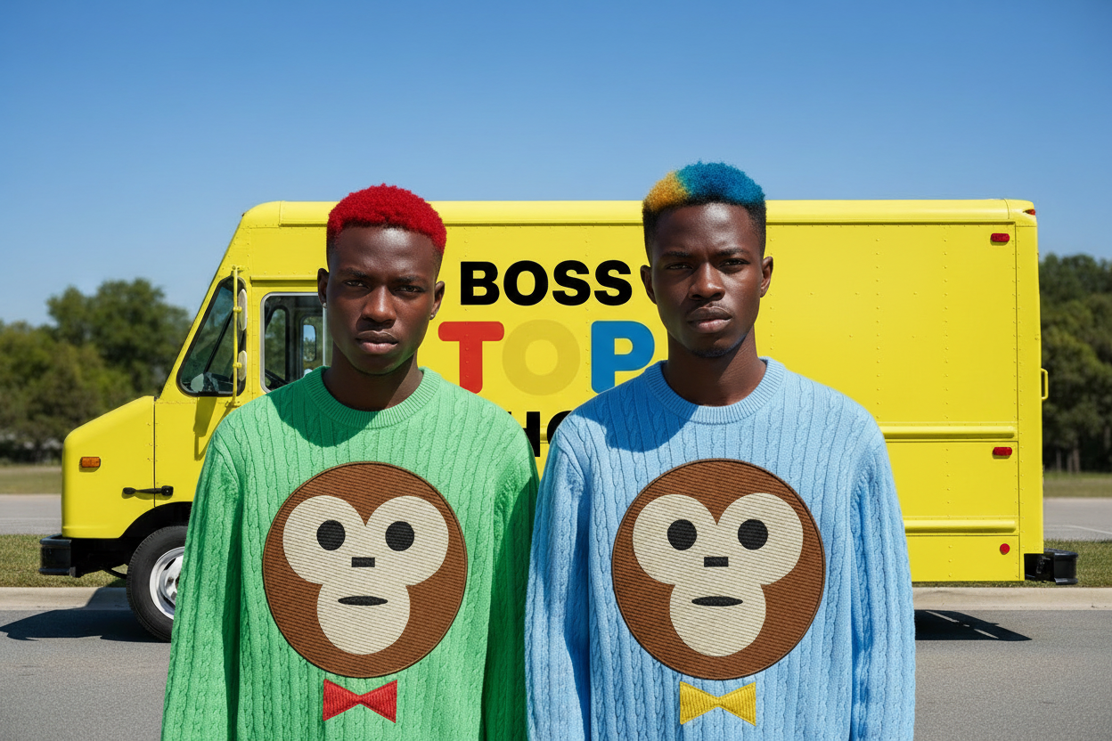BOSS TOP SHOP Hero — Fresh Build Bow Ties Truck BG