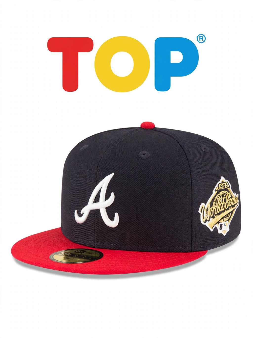 ATLANTA BRAVES TOP NEW ERA 1995 WORLD SERIES WOOL 59FIFTY FITTED HAT