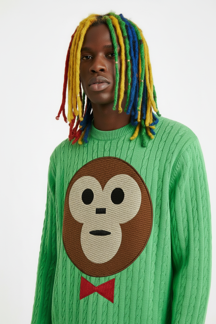 Colorful Locs Male - Full Sweater 3/4 Bright HD