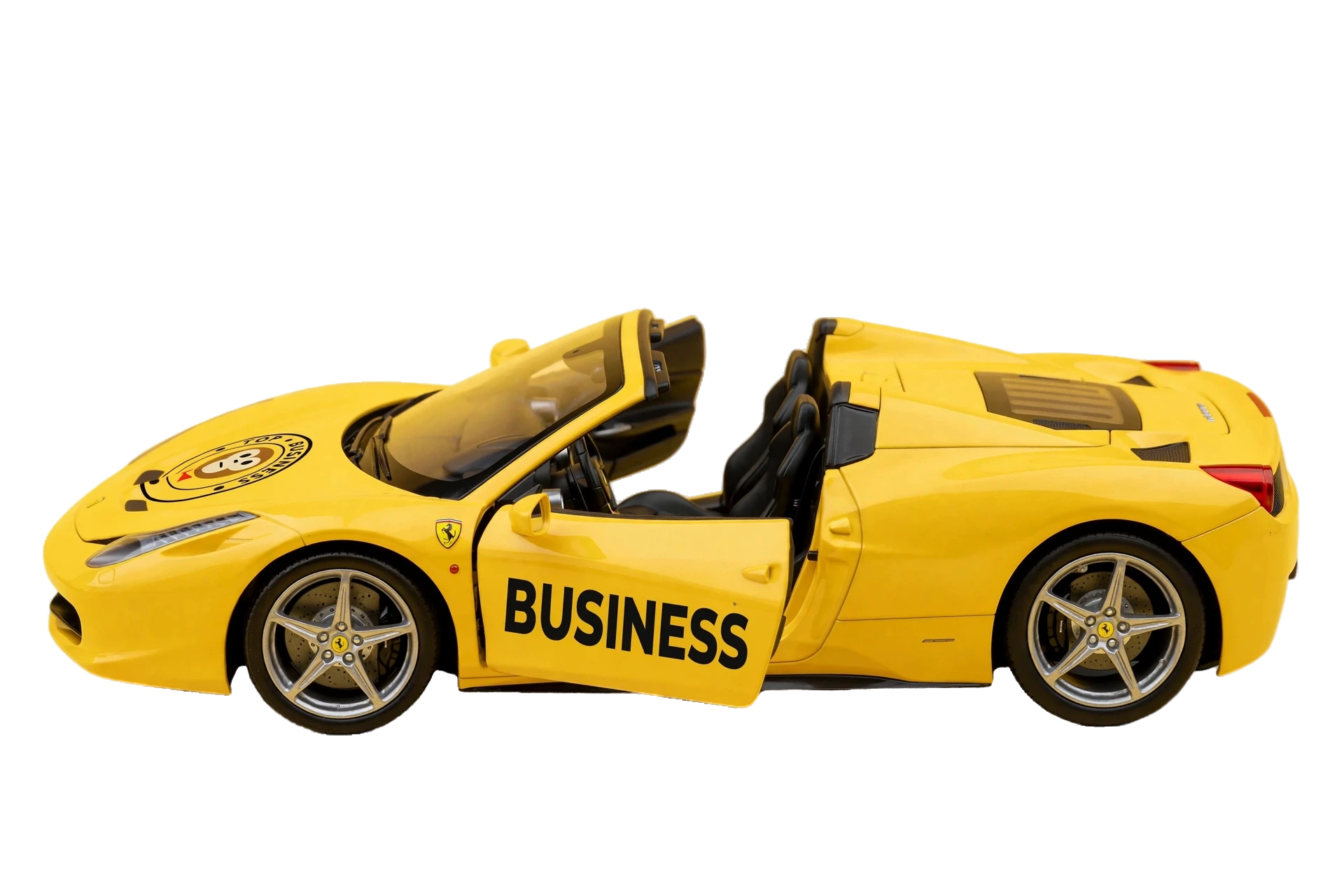 YELLOW FERRARI RASTAR DROP TOP 458 ITALIA RADIO REMOTE CONTROL SPORT CAR