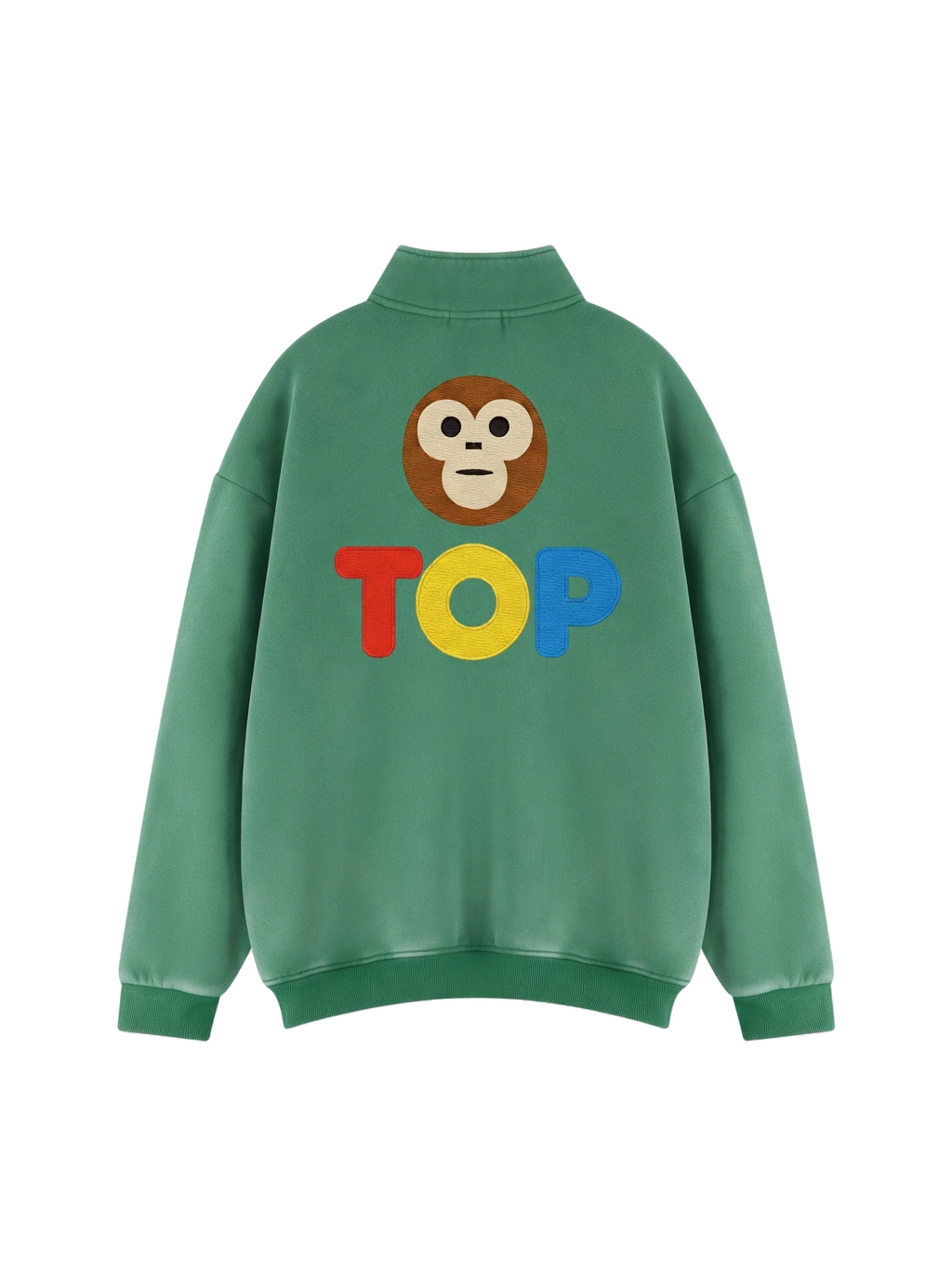 GREEN VINTAGE WASH FLEECE SWEATSHIRT