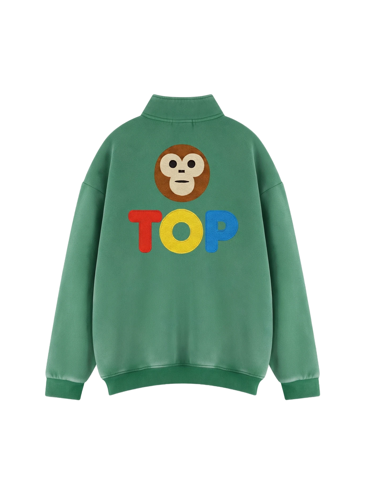 GREEN VINTAGE WASH FLEECE SWEATSHIRT