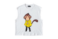 RELAXED SLEEVELESS CARTOON WHITE TANK TOP