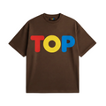 TOP COLORS CHOCO OVERSIZED T-SHIRT