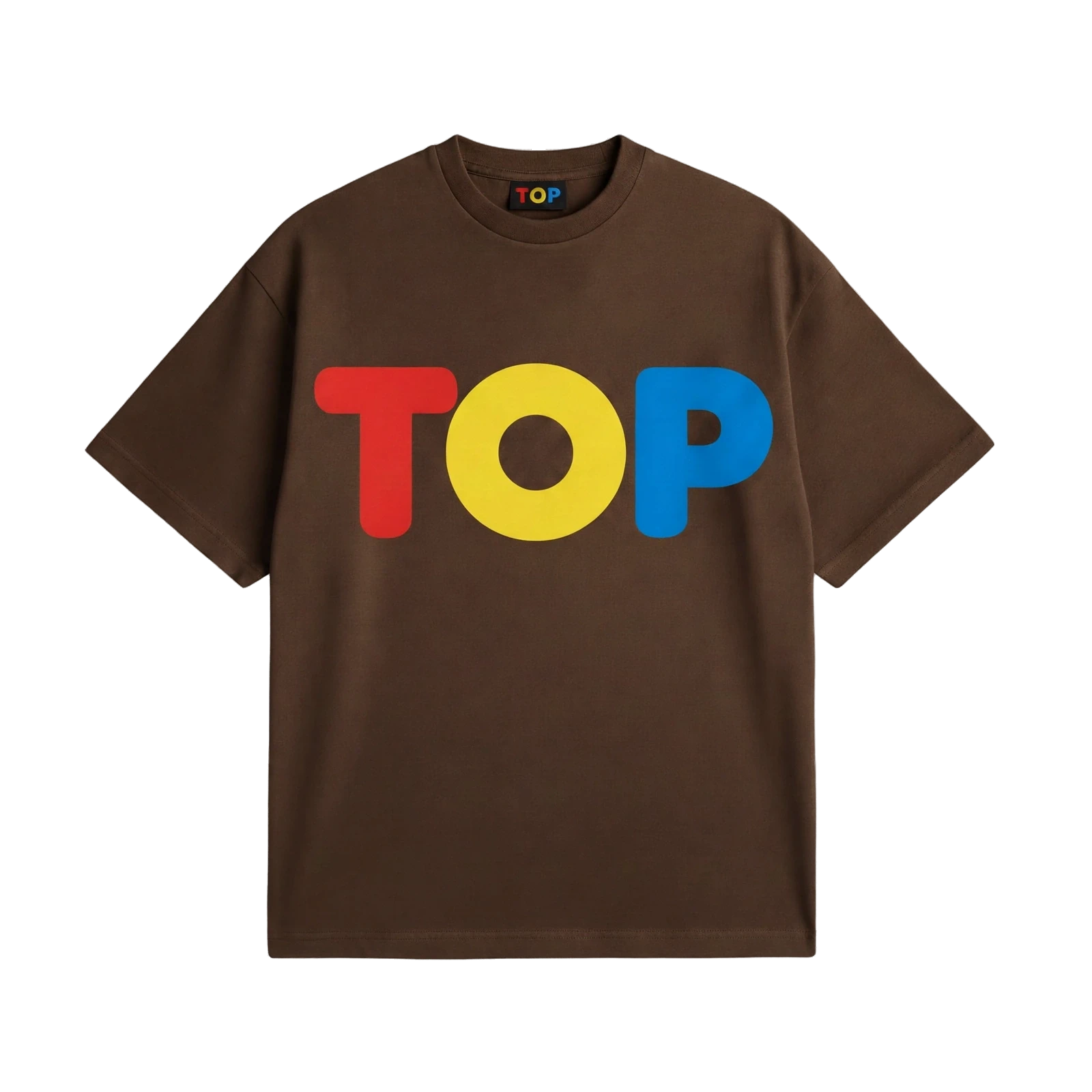TOP COLORS CHOCO OVERSIZED T-SHIRT