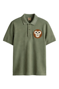 KHAKI GREEN REGULAR-FIT POLO SHIRT