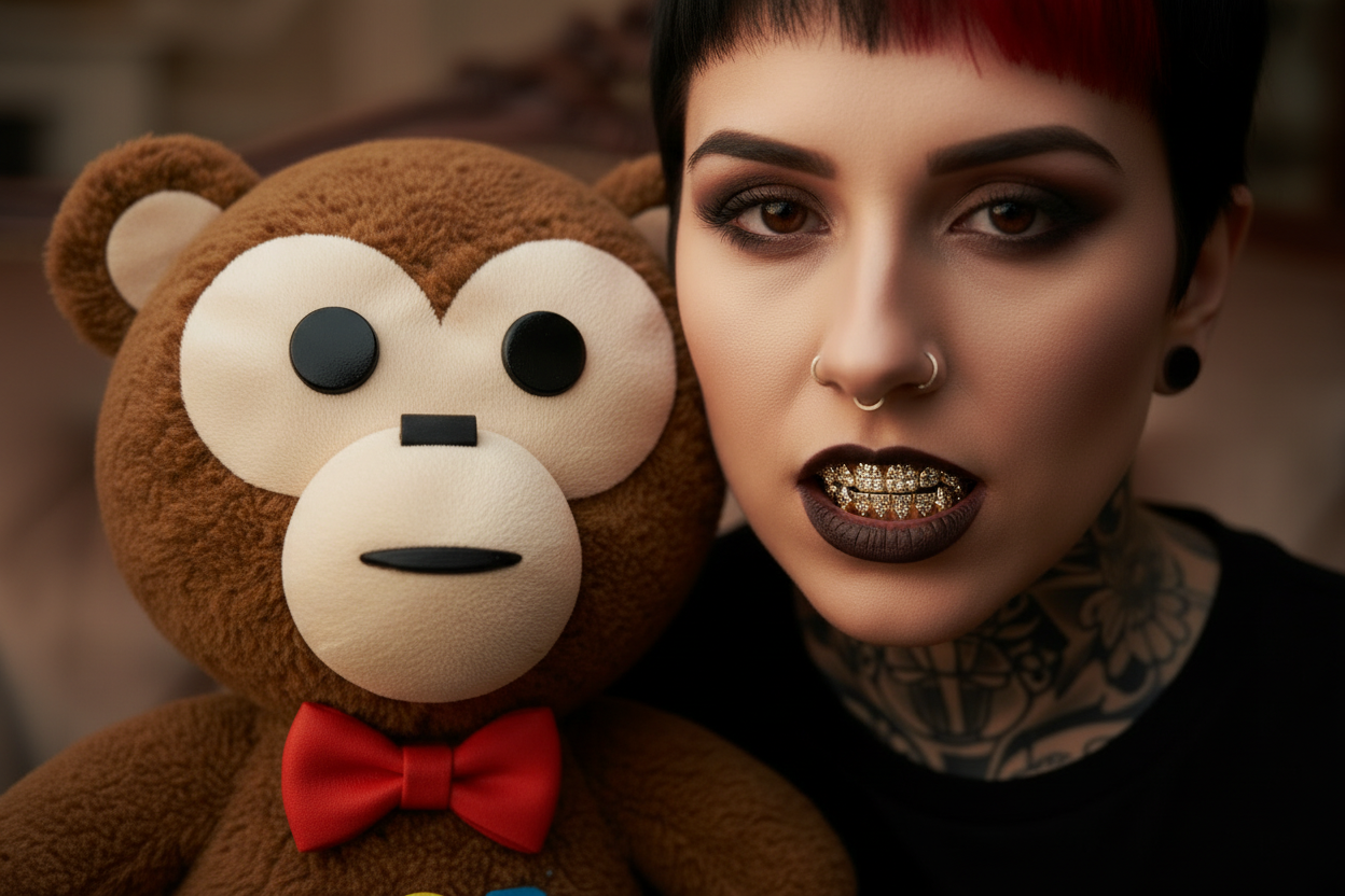 Extreme Macro Face Teddy Grillz