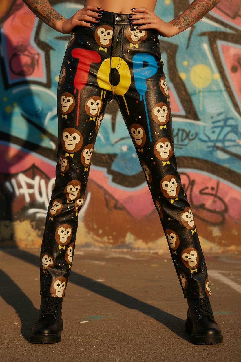 Front Graffiti Hands on Hips