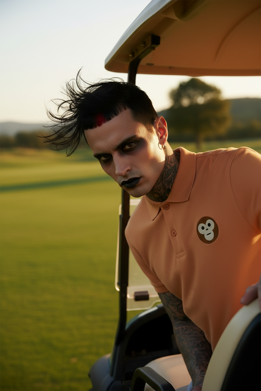 Golf Cart Leaning