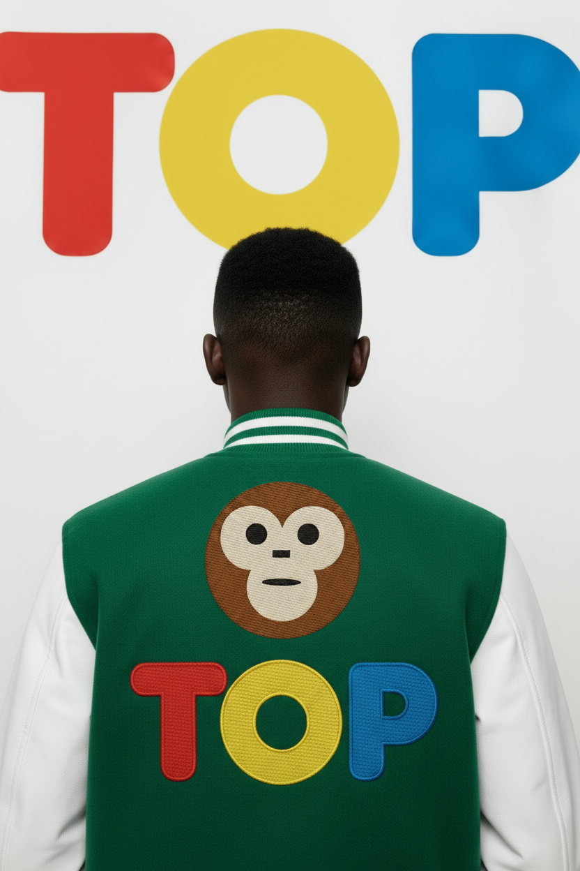 Green Varsity Model Back - Naija