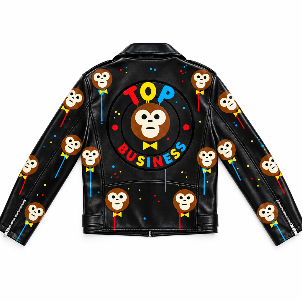 Leather Jacket Back Polished