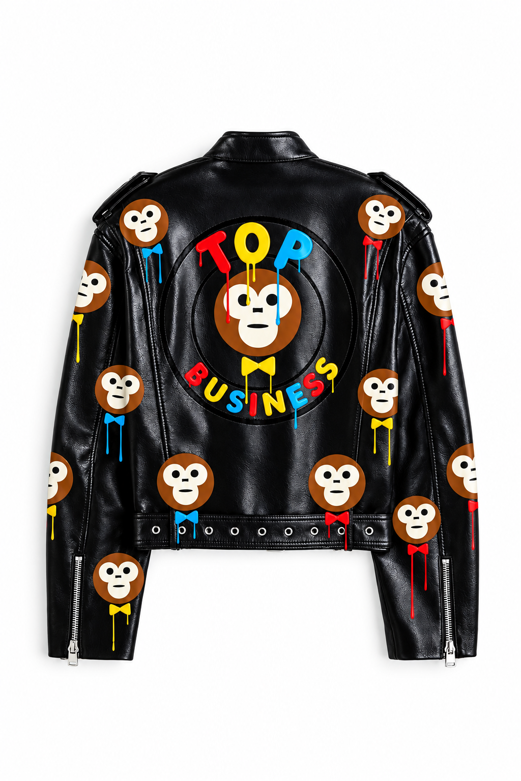 Leather Jacket Back Polished