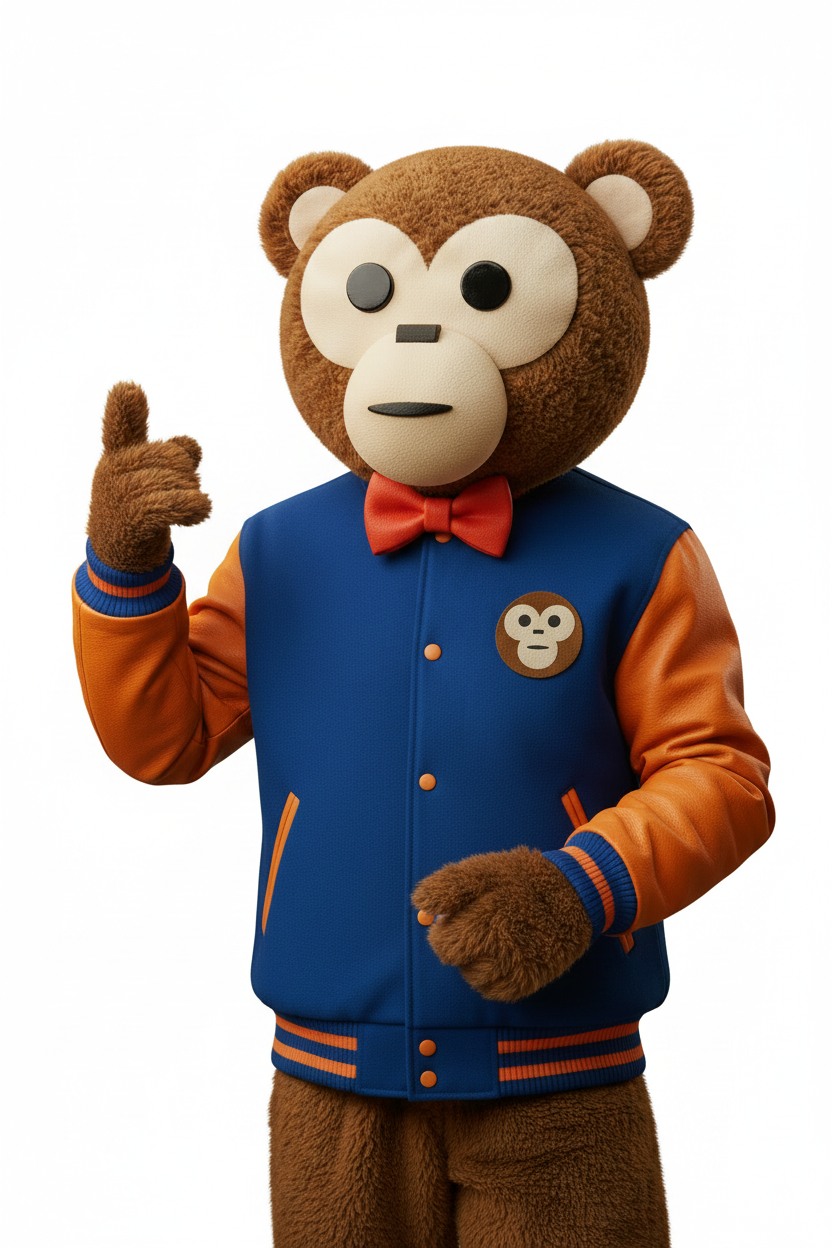 Mascot 3/4 Fur Paw Raised