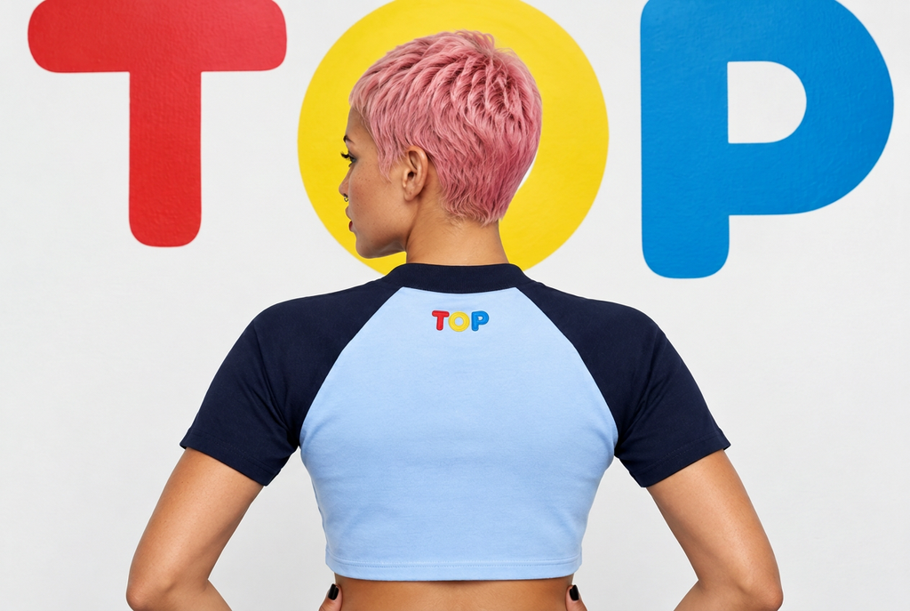 POLISHED BABY BLUE RAGLAN BACK SHOT