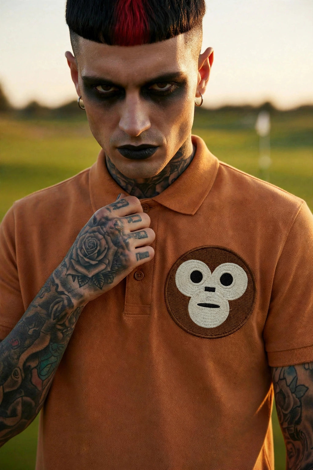 ORANGE REGULAR-FIT POLO SHIRT