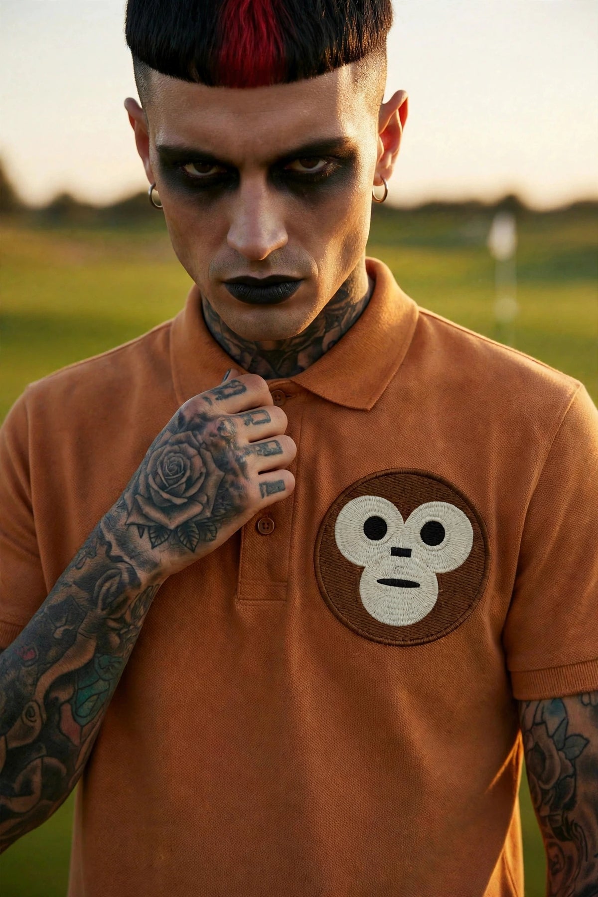 ORANGE REGULAR-FIT POLO SHIRT