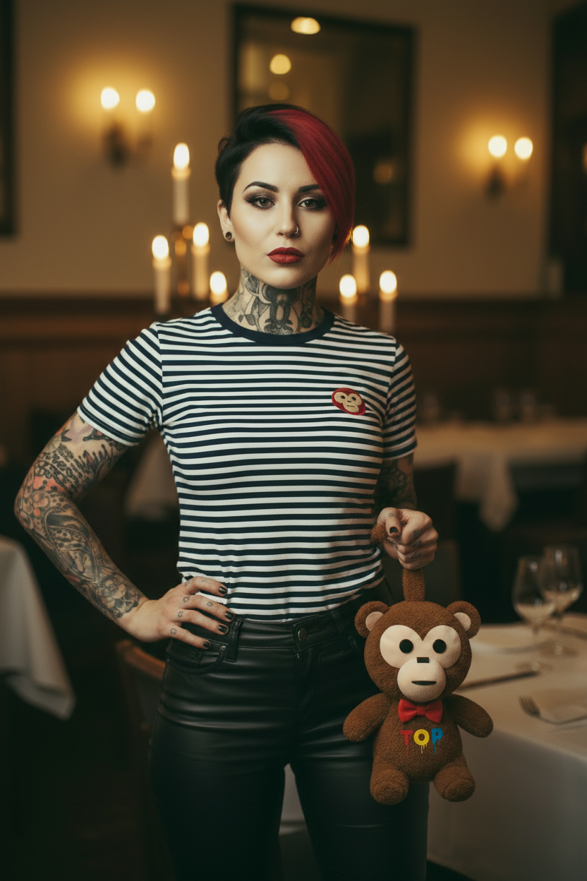 Teddy Dangling Leather