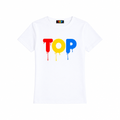White Fitted Drip Tee Polished
